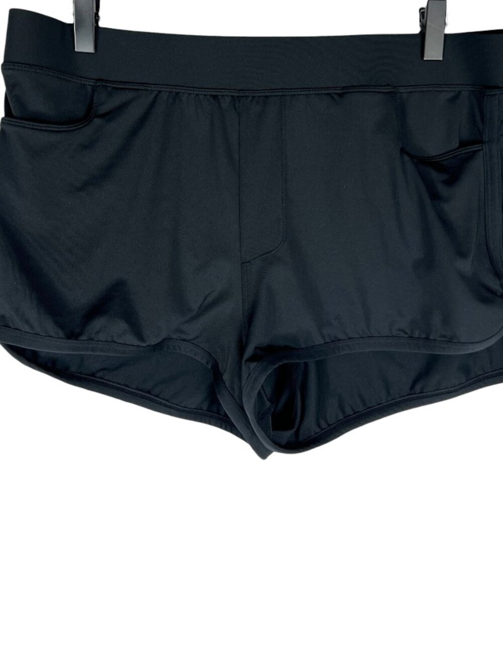 Carve Designs Lorenzo Full Coverage Swim Shorts in Black UPF 50+ Mid Rise Size L